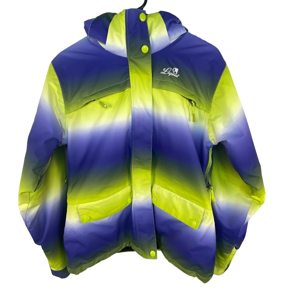 LIQUID Freerider Snowboard Jacket Mens Medium‎ Hooded Waterproof Insulated Ski